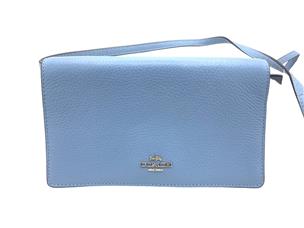 Coach Hayden Foldover Crossbody Clutch Light Blue Like New Buya